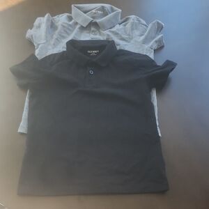 Old Navy Kids Polo Shirts - Black and Gray